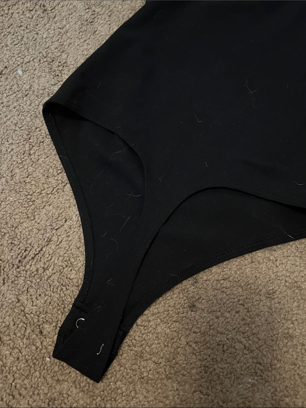 Wild fable Black One-Piece shape wear Bodysuit with Snap Closure - Picture 3 of 4